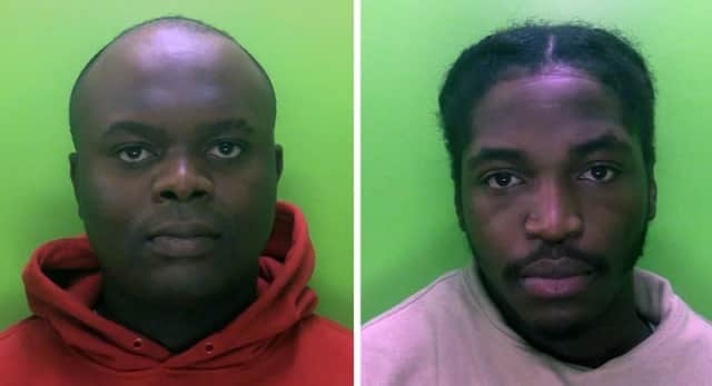 From left: Haritier Nsemi (32) and Oluwadamilola Ogunyankinnu (23) have both been jailed for charges of conspiracy to supply class A drugs