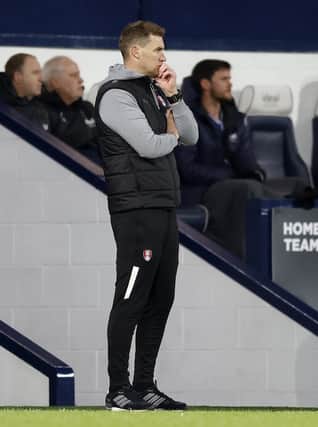 Matt Taylor doesn't like what he's seeing at West Brom. Picture by Jim Brailsford