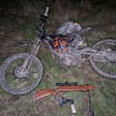 Police said the teenager was trying to leave the woods before officers co-ordinated a “corral” tactic to stop him in his tracks. 