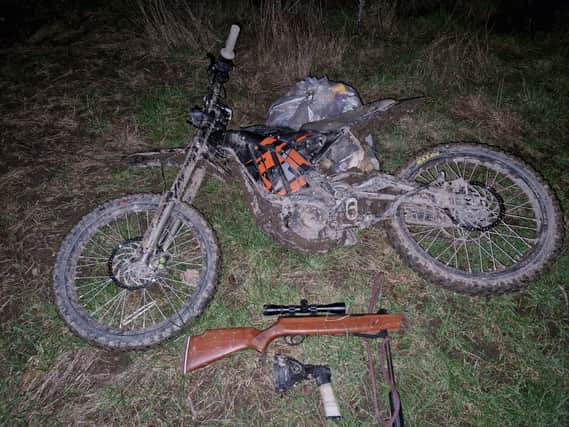 Police said the teenager was trying to leave the woods before officers co-ordinated a “corral” tactic to stop him in his tracks. 