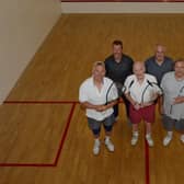 Phoenix Squash Club at Brinsworth is looking for new people to use its facilities. Pictured are some of the regular players, from left to right are: Mike Firkin, Mick Roberts, Ron Myers, secretary Ken Dyson and Alan Bell.