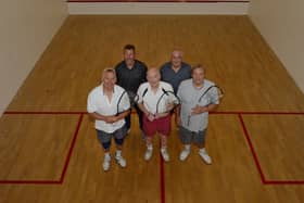 Phoenix Squash Club at Brinsworth is looking for new people to use its facilities. Pictured are some of the regular players, from left to right are: Mike Firkin, Mick Roberts, Ron Myers, secretary Ken Dyson and Alan Bell.