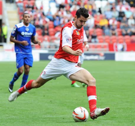 Daniel Nardiello in action for Rotherham United