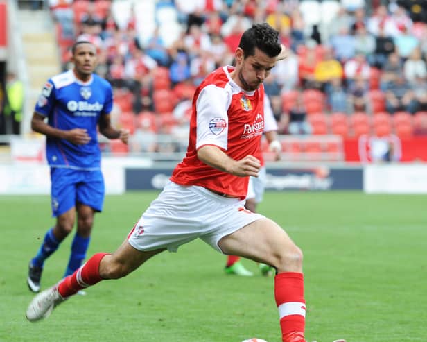 Daniel Nardiello in action for Rotherham United