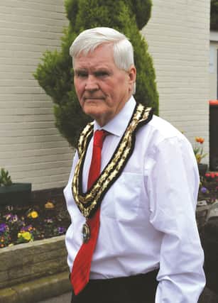 The new Mayor of Edlington Cllr Frank Arrowsmith. 170818-02