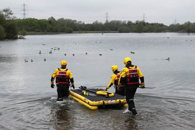 Firefighters were in action at Rother Valley earlier today
