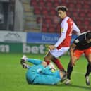 Matt Crooks in action against Luton. Picture by Dave Poucher