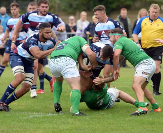 Rotherham Titans on the attack against Wharfedale. Picture by DAVE POUCHER