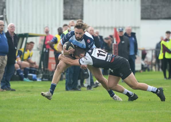 Connor Field on the ball for Rotherham against Luctonians. Picture by KERRIE BEDDOWS