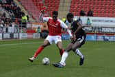 Chiedozie Ogbene in action against Accrington. Picture by Kerrie Beddows