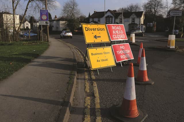 Doncaster Road, Wath, was closed for almost three weeks between March and April