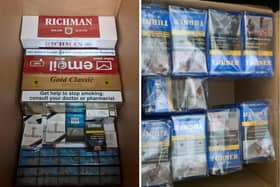 Illicit tobacco recovered by Trading Standards and police officers today.