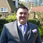 Michael Graves pictured on his wedding day