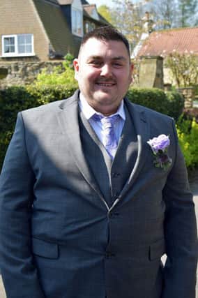 Michael Graves pictured on his wedding day