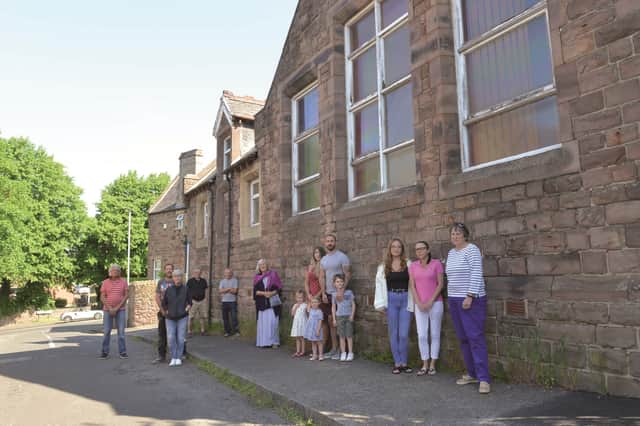 Treeton residents who are concerned about plans for the old school house to be converted into flats.