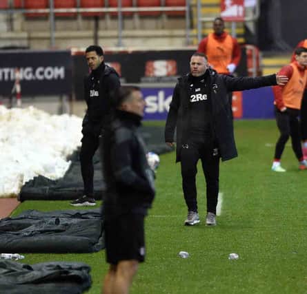 Wayne Rooney at New York Stadium tonight. Picture by Dave Poucher