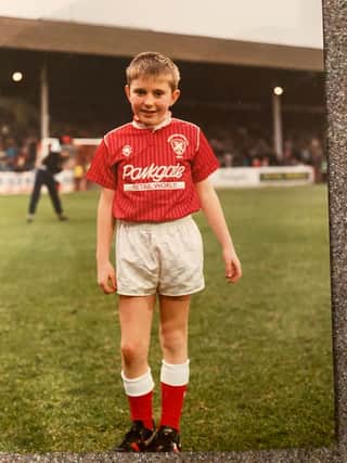 Young Hammy ... the mascot picture of Matt Hamshaw used by Paul Warne