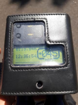 One driver was caught speeding at 45mph in a 30mph zone