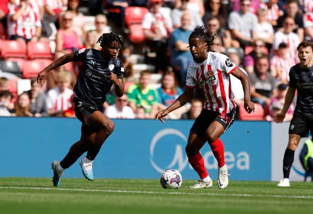Dexter Lembikisa in action for Rotherham United at Sunderland. Picture: Jim Brailsford