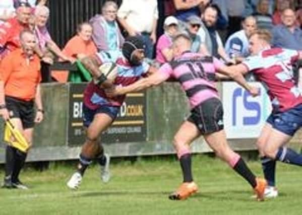 Rotherham Titans on the attack against Billingham. Picture by KERRIE BEDDOWS