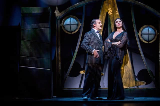 Cameron Blakely and Samantha Womack in The Addams Family
