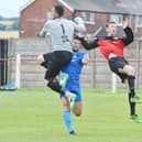 Action from Muglet Lane when Frickley visited Main in a friendly last year...it'll be live on TV this Saturday.