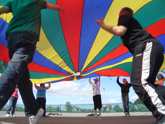 Parachute games at JADE