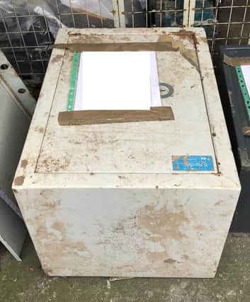 One of the safes found in Aston