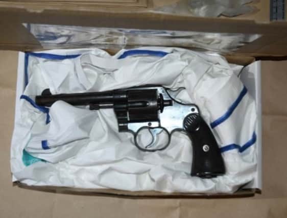 One of the weapons seized from the South Yorkshire region.
