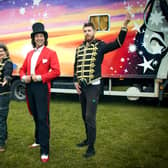 Helen Averley, Steve Cousins and Adam Banach of Let's Circus are at the Rotherham Show all weekend to amaze and entertain!