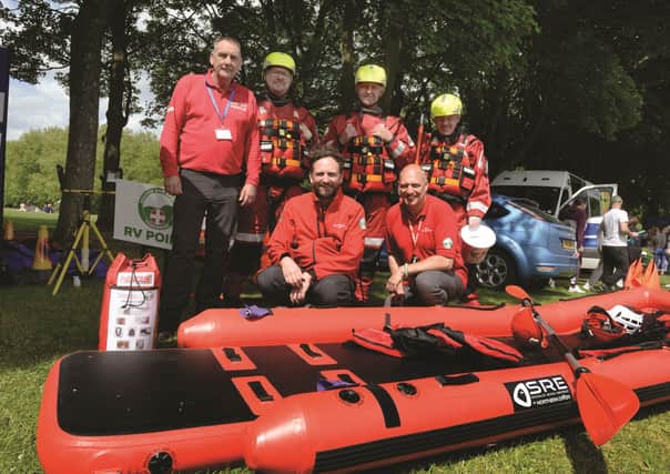 Members of the Lowland Search and Rescue team gave demonstrations and information at the recent family fun day at Clifton Park organised by Sam's Army's Mission.