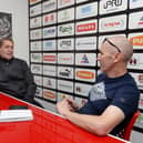 Rob Scott talks to the Advertiser's Paul Davis. Picture by Kerrie Beddows