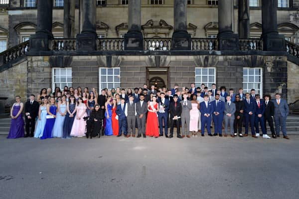 Students from Winterhill School who celebrated their Prom at Wentworth Woodhouse