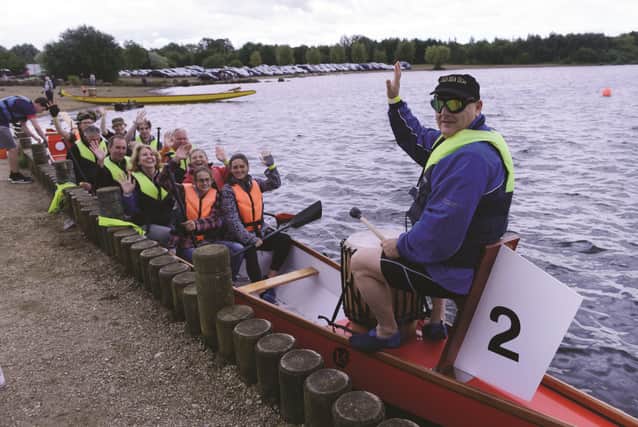 Rotherham Advertiser's dragon boat race team