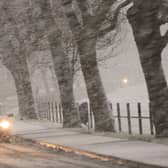 Snow on Sunday could lead to difficult driving conditions, the Met Office said