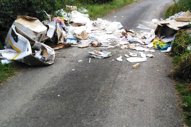 Waste tipped by Hurst at Back Lane