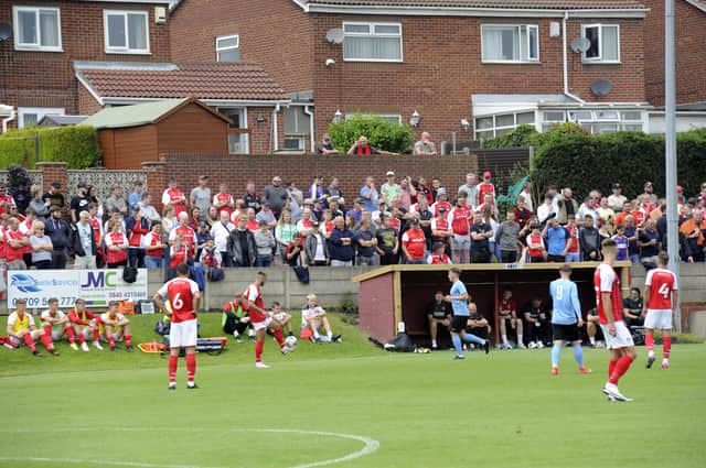 What a sight. Millers fans together again, at Parkgate. Pictures by Dave Poucher
