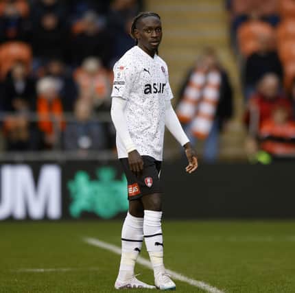 Domingos Quina during his solitary Millers outing, at Blackpool