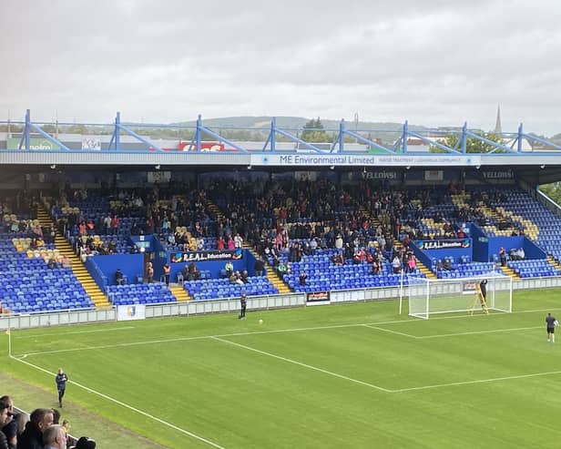 Rotherham United fans at The One Call Stadium for the Millers' match against Mansfield Town.
