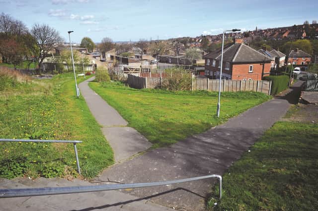 The Lanes, near Herringthorpe, where one of the reported rapes was carried out