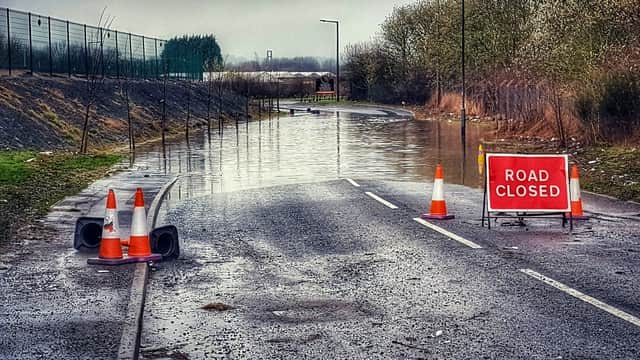 Dearne Road is closed due to flooding