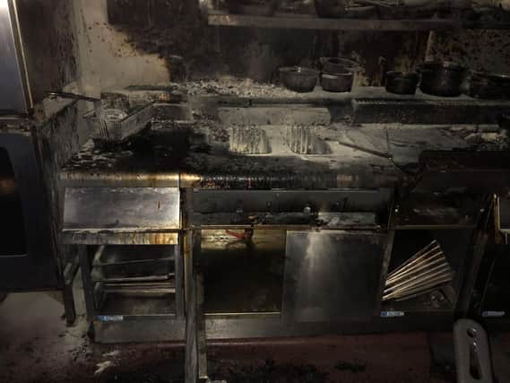 A fire in a commercial kitchen last month