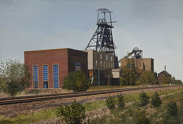 A painting of Wath Main by artist Peter Watson