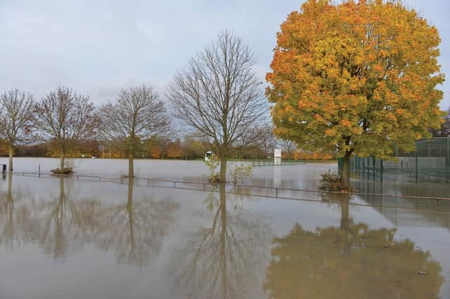 The scene at Wath cricket and rugby field this week.