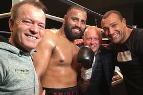 Kash Ali with his team Dennis Hobson, Steve Crump and Richard Towers