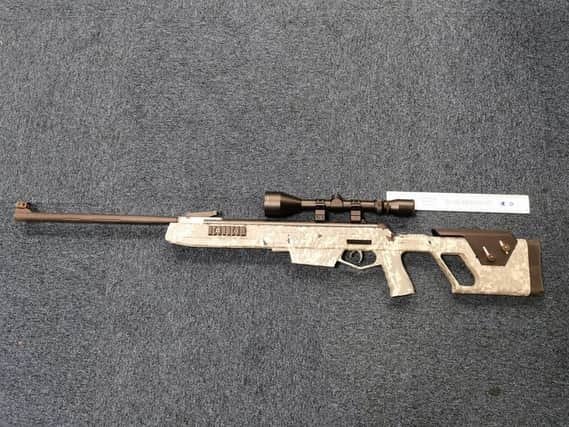 Police seized this air rifle in Dinnington