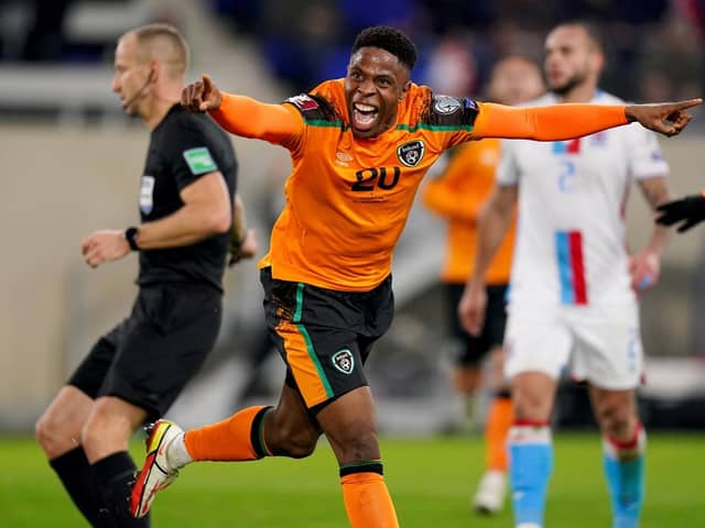 Chieo Ogbene scores for the Republic of Ireland