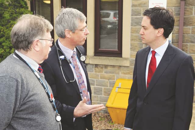 Ed Miliband's surgery visit in NHS row