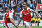 Danny Ward celebrates scoring against Birmingham City