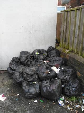 The waste dumped at Doncaster Road by Ian Hague